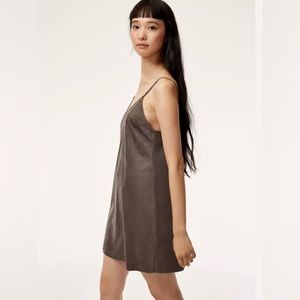 Aritzia Vegan Suede Dress